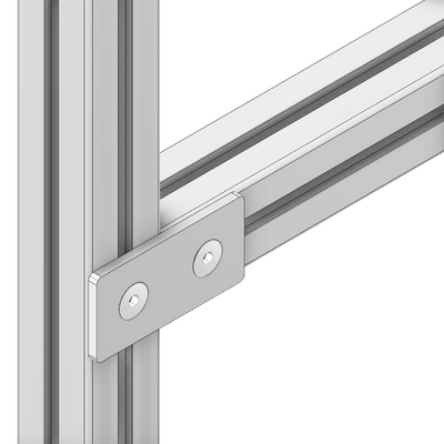 41-180-1 MODULAR SOLUTIONS ALUMINUM CONNECTING PLATE 45MM X 90MM FLAT TIE W/HARDWARE